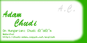 adam chudi business card